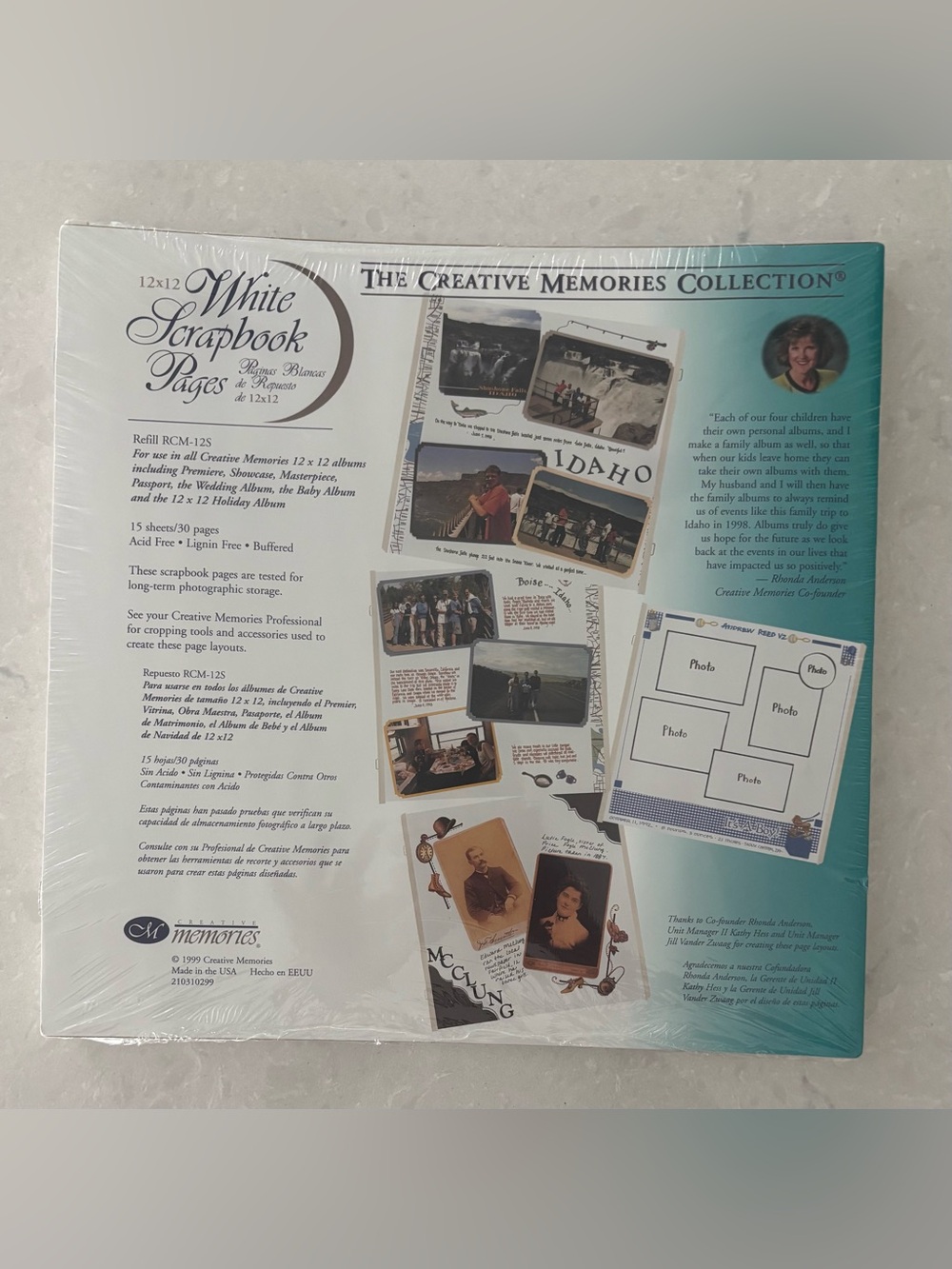 Creative Memories Refill White Pages RCM-12
